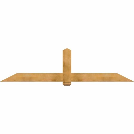 Ekena Millwork Eugene Rough Sawn Timber Gable Bracket, Western Red Cedar, 96"W x 24"H x 2"D x 6"F, 6/12 Pitch GBW096X24X0206EUG00RWR